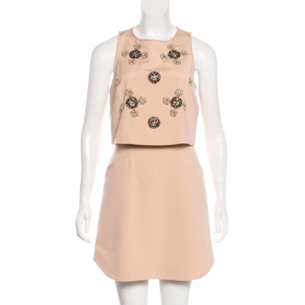 Tibi Embellished Mini Dress US 4 Small